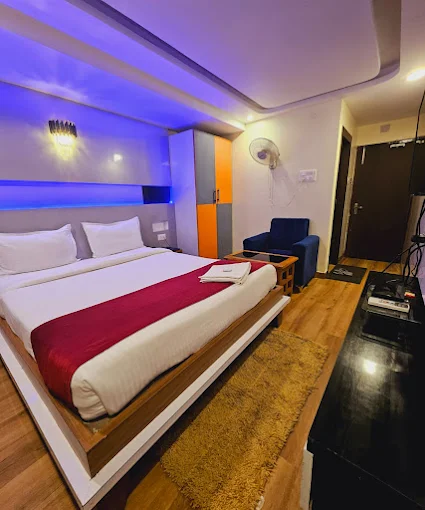 Single Deluxe AC Room Layout at Hotel Bodhi Tree